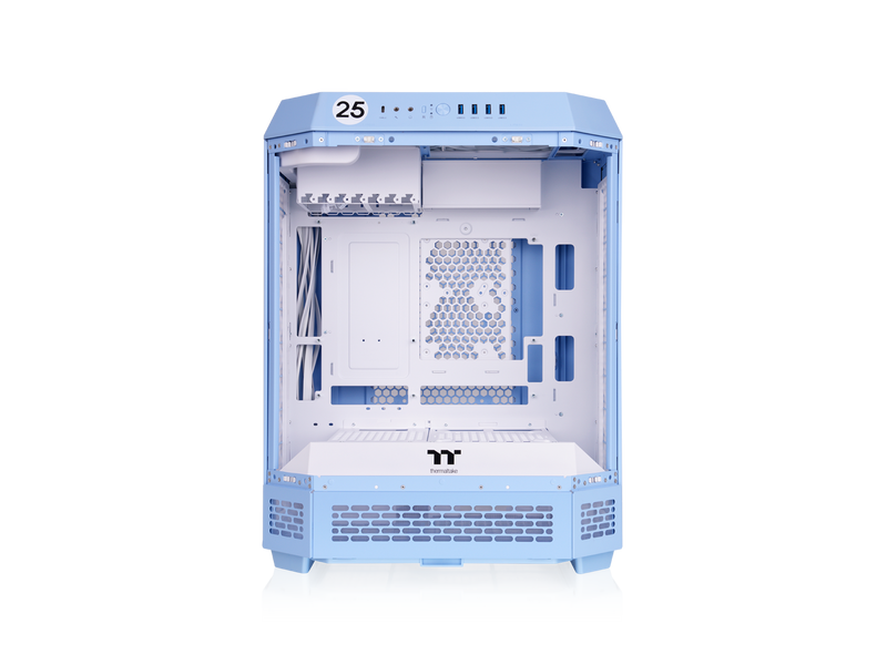 Thermaltake Tower 600 Hydrangea Blue Mid-Tower ATX Case; 3 Tempered Glass