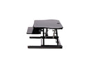 StarTech 35"x21" Corner Sit Stand Desk Converter with Keyboard Tray ARMSTSCORNR