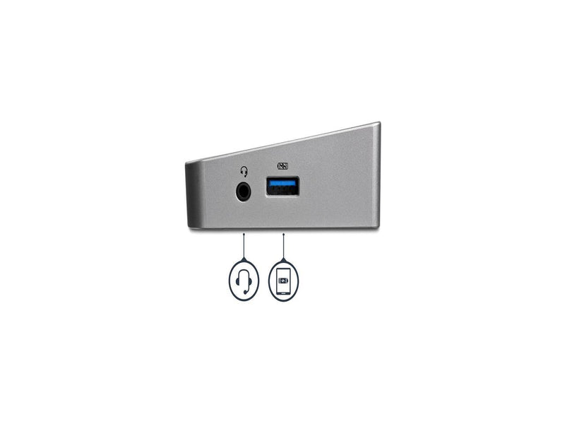 StarTech.com USB3DOCKH2DP Triple Monitor USB 3.0 Docking Station - 2 x DP / 1 x