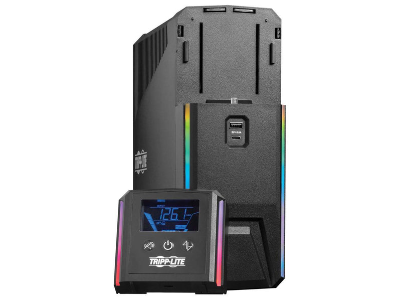 Tripp Lite UPS 1000VA 600W 120V Pure Sine Wave Gaming UPS Battery Backup - LCD,