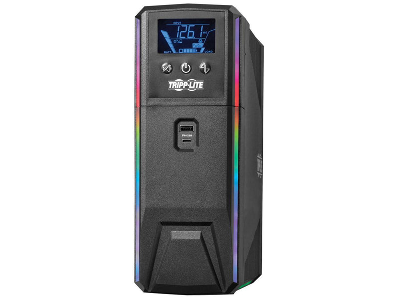Tripp Lite UPS 1000VA 600W 120V Pure Sine Wave Gaming UPS Battery Backup - LCD,