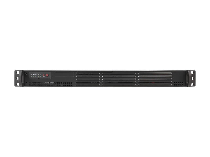 BLACK 1U MINI SC504 CHASSIS W/