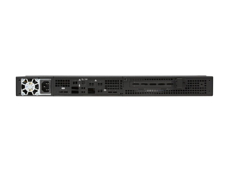 BLACK 1U MINI SC504 CHASSIS W/