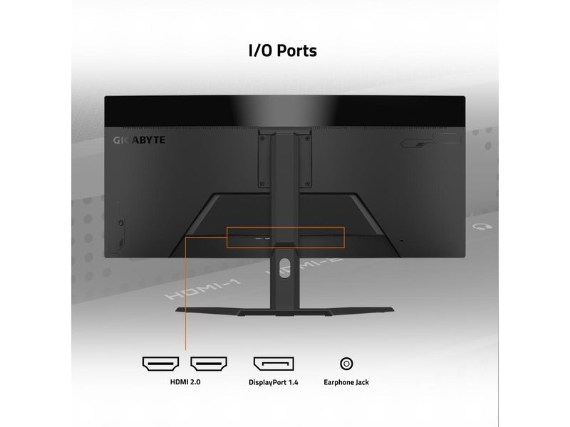 GIGABYTE - GS34WQC (US) - 34" VA Curved Gaming Monitor - WQHD 3440x1440 - Curved