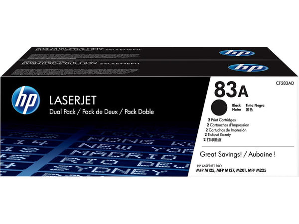 HP 83A - CF283AD - 2 x Black - Toner cartridge - For LaserJet Pro M201, MFP