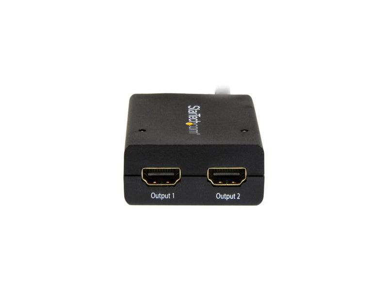 StarTech ST122HD4KU 4K HDMI 2-Port Video Splitter Built-In HDMI Source