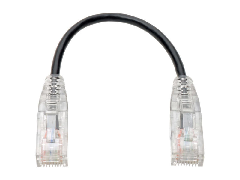 Tripp Lite Cat6 Utp Patch Cable (Rj45) - M/M Gigabit Snagless Molded Slim Black