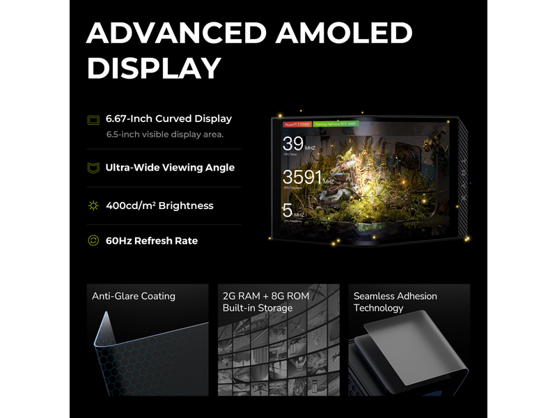 TRYX PANORAMA 360 ARGB 360mm AIO 6.67'' AMOLED Curved Screen 3D Anamorphic