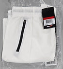 JUMPSTART POLYESTER SHORTS W/ ZIPPER POCKETS - SIZE: MEN M - WHITE/BLACK - Like New