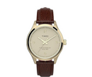 TIMEX WATERBURY TRADITIONAL LADIES WATCH - GOLD,BROWN - Like New