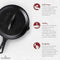 Cuisinel Cast Iron Skillet Lid - 8" Pre-Seasoned Covered Frying - Scratch & Dent