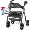 VOCIC Z21 Rollator Walker for Seniors with Seat, 8" All Terrain, 350 LBS - Brand New