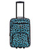 ROCKLAND JUNGLE SOFTSIDE UPRIGHT LUGGAGE 4-PIECE SET 14/29/24/28 - BLUE LEOPARD - Like New