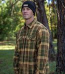 1052 Legendary Whitetails Mens Plaid Flannel 100% Cotton Long Sleeve Shirt M - Brand New