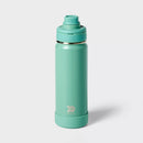 ALL IN MOTION 24OZ STAINLESS STEEL VACUUM INSULATED WATER BOTTLE - SOFT GREEN - Like New