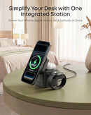 ANKER 3-IN-1 CUBE MAGSAFE COMPATIBLE QI2 15W FOLDABLE CHARGING STATION - BLACK - Like New