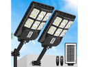 TOWPONICS SOLAR STREET LIGHTS SOLAR POWERED MOTION SENSOR 380000LM 6500K 2-PACK - Like New