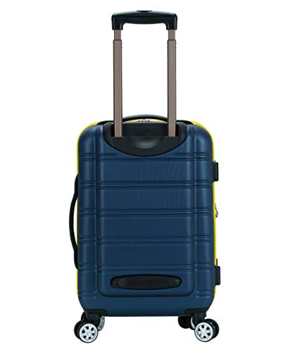 ROCKLAND MELBOURNE HARDSIDE EXPANDABLE SPINNER WHEEL LUGGAGE, 20" - NAVY - Brand New