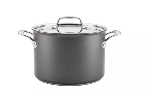 Breville Thermal Pro Stainless Steel Stock Pot/Stockpot with Lid 8 Quart - Gray Like New