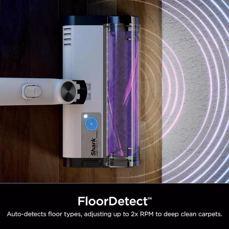 SHARK R-IW1615QPR DETECT PRO CORDLESS STICK VACUUM PURPLE/WHITE - Like New