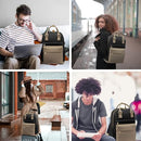 Makes Large Travel Backpack Women Men,Carry On Hiking Waterproof - Khaki/Black - Like New
