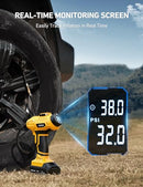 ASTROAI CORDLESS TIRE INFLATOR AIR COMPRESSOR 20V 160PSI JY16P160-18 - YELLOW - Like New