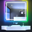 SNOWDOOL LED FOR BATHROOM 40"X36" 8 RGB Backlit +3 Front Lit KM007-RGB1R10091UL - Like New