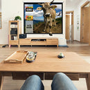 INLAND PROHT 84" MANUAL PROJECTION SCREEN 16:9 ASPECT RATIO PULL DOWN PROJECTOR - Like New