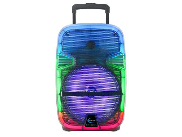 TECHNICAL PRO 2500 WATT BLUETOOTH SPEAKER  LED SYNC LIGHTS - TRANSLUCENT - Like New