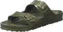 BIRKENSTOCK UNISEX ARIZONA ESSENTIALS SLIDE-ON SANDAL - MEN 9 WOMEN 11 - KHAKI - Like New