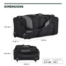 TRAVELERS CLUB 32" MIDGARD EXPANDABLE ROLLING TRAVEL BAG - BLACK - Like New