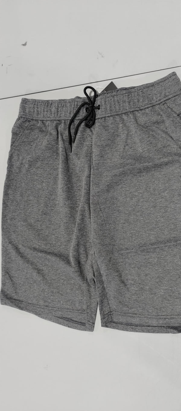 BLU ROCK LOOSE FIT TECH FLEECE SHORTS HEAT SEAL ZIPPER POCKET SIZE: L - CHARCOAL - Brand New