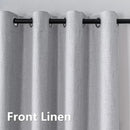 GENERIC 100% BLACKOUT CURTAINS 84 INCH LENGTH 2 PANELS SET - GRAYISH WHITE - Like New