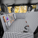 QINGTI DOG CAR SEAT COVER MESH WINDOW & WATERPROOF RESISTANT & SCRATCH - GRAY - Like New