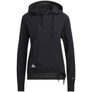 ADIDAS WOMEN'S HEAT.RDY 1/4 ZIP HOODIE - LARGE - BLACK - Like New