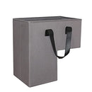 YOFU Stair Basket Storage Organizer, Basket Storage, Black with Leather Handles - Like New