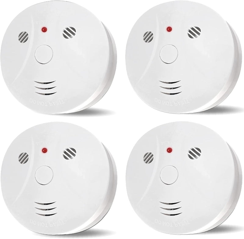 Lecoolife GS528A 4 Pack Combination Smoke, Carbon Monoxide Detector - WHITE Like New