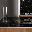 Dekal Black Marble Peel and Stick Contact Paper Wallpaper Brown - Brand New