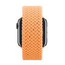 APPLE WATCH 45MM BRAIDED SOLO LOOP SIZE 6 BRIGHT ORANGE - Like New