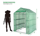 KARL HOMES KARL HOME56 IN. W X 56 IN. D X 77 IN. H GREENHOUSE - GREEN - Like New