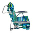 Tommy Bahama 5 Position Beach Chair (Green Stripes) - Like New