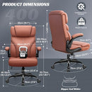 HEROSET OFFICE CHAIR ERGONOMIC BIG AND TALL COMPUTER DESK CHAIRS MATTE BROWN - Like New