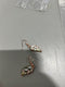 GENERIC GOLD AND WHITE LEAF EARRINGS - GOLD AND WHITE - Like New