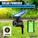 BELL + HOWELL BIONIC SPOTLIGHT 25 FT MOTION SENSOR SOLAR SUN PANELS 2963 BLACK - Brand New