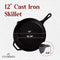 CUISINEL CAST IRON SKILLET 12"-INCH FRYING PAN PRE-SEASONED OVEN SAFE COOKWARE - Like New