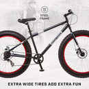Mongoose Dolomite Fat Tire Mountain Bike 26" Wheels 4" Wide - Scratch & Dent