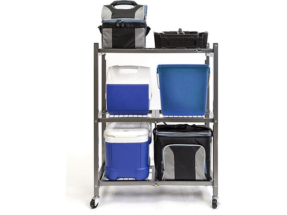 ORIGAMI RR3W 3-TIER FOLDABLE METAL SHELF - BLACK - Like New