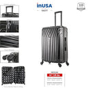 InUSA VASTY Luggage Spinner Wheels Durable Lightweight Hardside Suitcase - Black - Like New