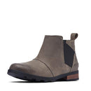 B078VFBVG2 Sorel Women's Emelie Chelsea Boot Waterproof Quarry, Black Size 8 - Like New