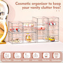 SNSLXH MAKEUP ORGANIZER 16 DRAWERS ACRYLIC CLEAR DRAWER ORGANIZER - CLEAR Like New